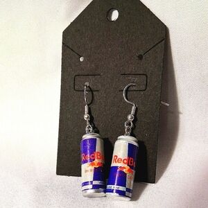 Red Bull Can Earrings